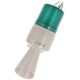 Semnalizator luminos și acustic 24V verde IP54 | Electronic-mag.ro | Componente Electronice