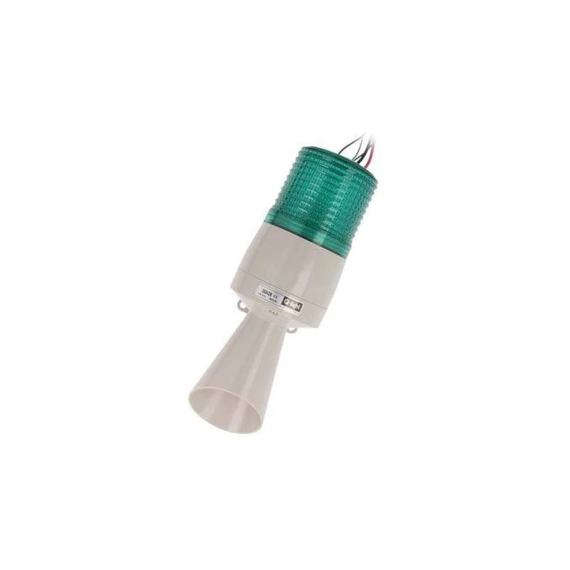 Semnalizator luminos și acustic 24V verde IP54 | Electronic-mag.ro | Componente Electronice