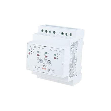 Releu Monitorizare Tensiune DPDT pentru Șină DIN SZR-2 | Electronic-mag.ro | Componente Electronice