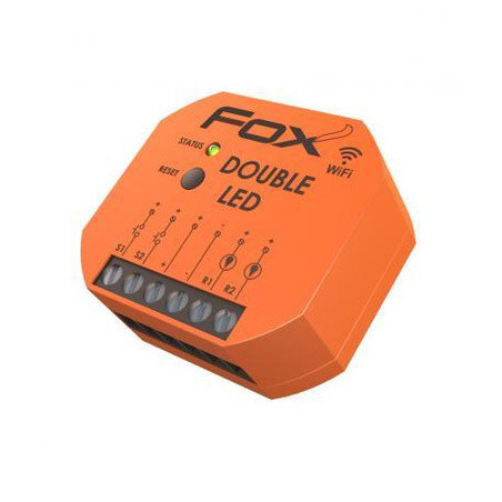 Controler LED FOX WI-LED2S2-P în Cutie de Metal 9-30VDC 1.5W IP20 | Electronic-mag.ro | Componente Electronice