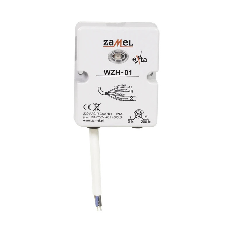 Întrerupător crepuscular perete 230V SPST IP65 WZH-01 | Electronic-mag.ro | Componente Electronice