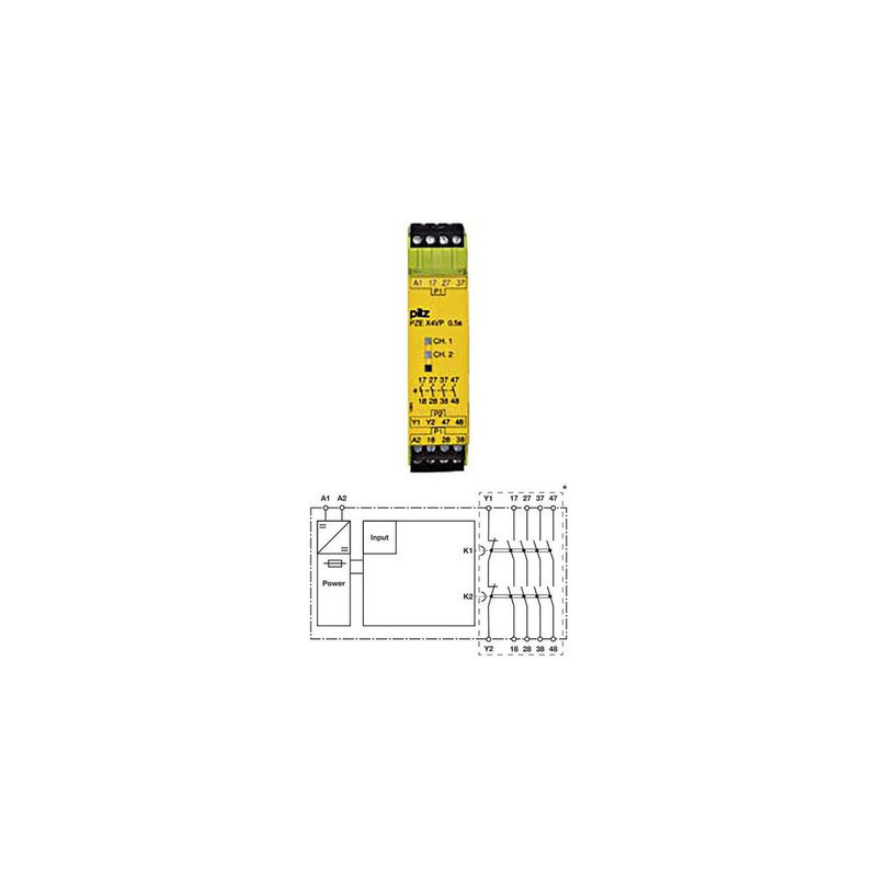 Modul Extensie PZE X4VP 24VDC 1-IN 4-OUT | Electronic-mag.ro | Componente Electronice