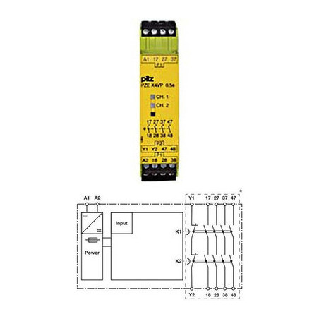 Modul Extensie PZE X4VP 24VDC 1-IN 4-OUT | Electronic-mag.ro | Componente Electronice