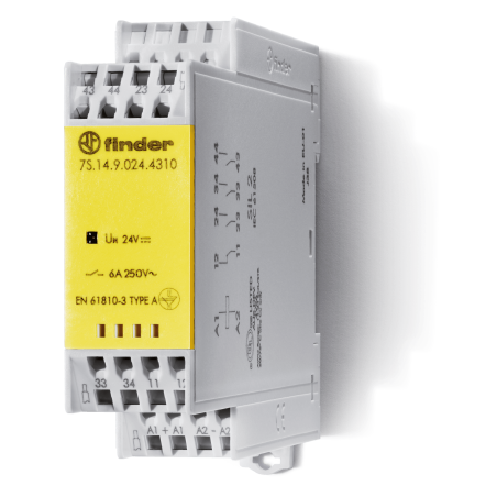Releu de siguranță 230VAC 4 ieșiri IP20 | Electronic-mag.ro | Componente Electronice
