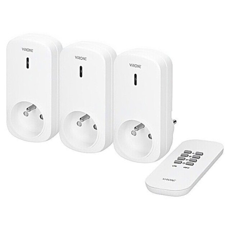 Soclu rețea 230VAC IP20 25m Alb | Electronic-mag.ro | Componente Electronice