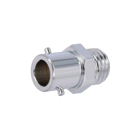 Conector pereche tip baionetă; alamă,nichel; 12,3mm