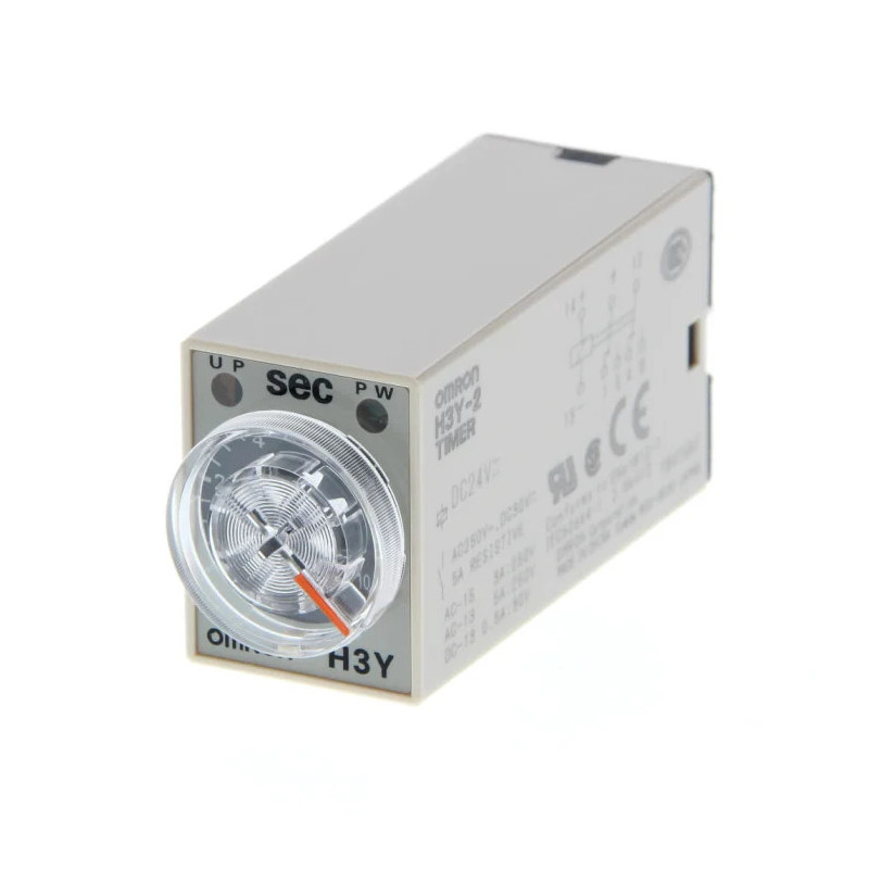 Timer electronic de 0,5÷10 secunde DPDT 250VAC/5A 24VDC cu soclu -10÷50°C PIN: 8 | Electronic-mag.ro | Componente Electronice Timer electronic de 0,5÷10 secunde DPDT 250VAC/5A 24VDC cu soclu -10÷50°C PIN: 8 | Electronic-mag.ro | Componente Electronice
