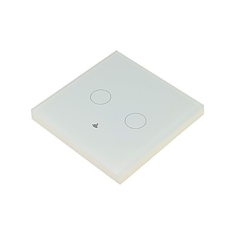 Întrerupător tactil alb dual | Electronic-mag.ro | Componente Electronice