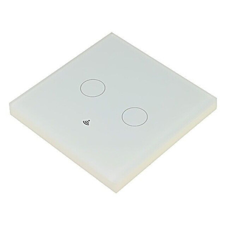 Întrerupător tactil alb dual | Electronic-mag.ro | Componente Electronice