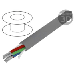 Cablu; Alpha Essential C&C; 6x20AWG; neecranat; 300V; 305m; Cu