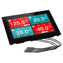 Înregistrator date; temperatură; Afişaj: LCD 7"; ±1°C; Ch: 4