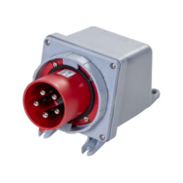 Conector: alimentare AC trifazate; IP&S; 125A; 415V; soclu; tată