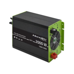 Convertor: DC/AC; 12VDC; 230VAC; 220x350x145mm; Intr: cabluri; 87%