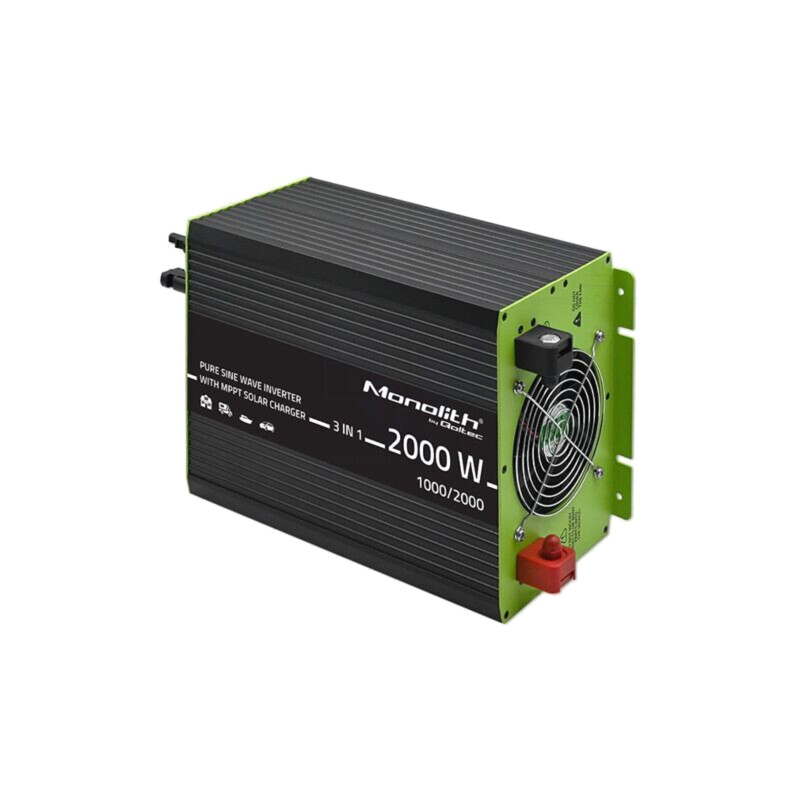 Convertor: DC/AC; 12VDC; 230VAC; 220x350x145mm; Intr: cabluri; 87% Convertor: DC/AC; 12VDC; 230VAC; 220x350x145mm; Intr: cabluri; 87%