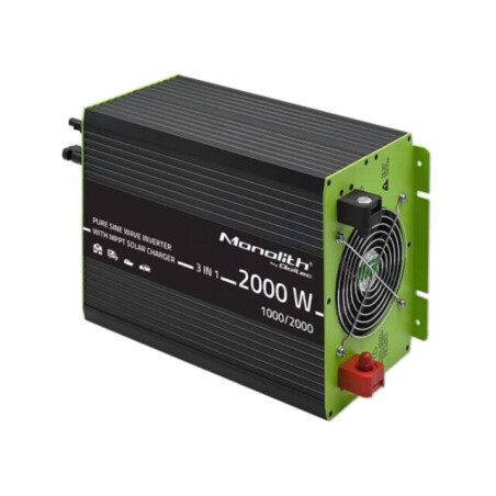 Convertor: DC/AC; 12VDC; 230VAC; 220x350x145mm; Intr: cabluri; 87%