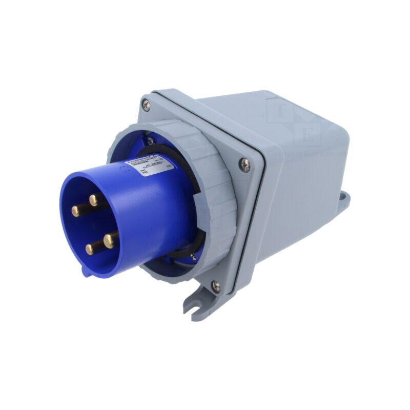 Conector: alimentare AC trifazate; IP&S; 63A; 250V; 250VAC; soclu Conector: alimentare AC trifazate; IP&S; 63A; 250V; 250VAC; soclu