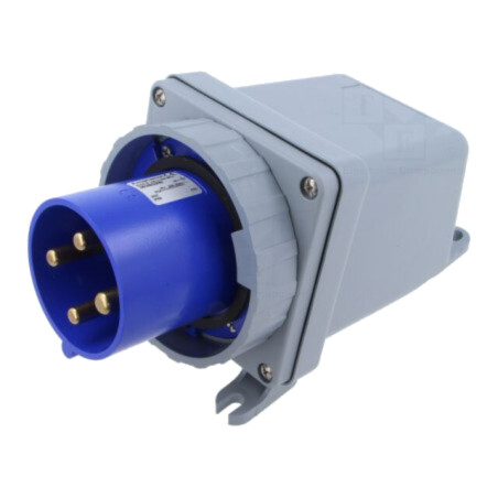 Conector: alimentare AC trifazate; IP&S; 63A; 250V; 250VAC; soclu