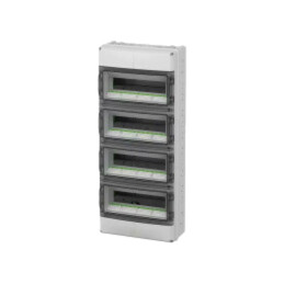 Carcasă: pentru aparatură modulară; IP65; gri; Nr.mod: 56; AK; IK08