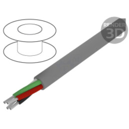 Cablu; Alpha Essential C&C; 4x22AWG; neecranat; 300V; 305m; Cu