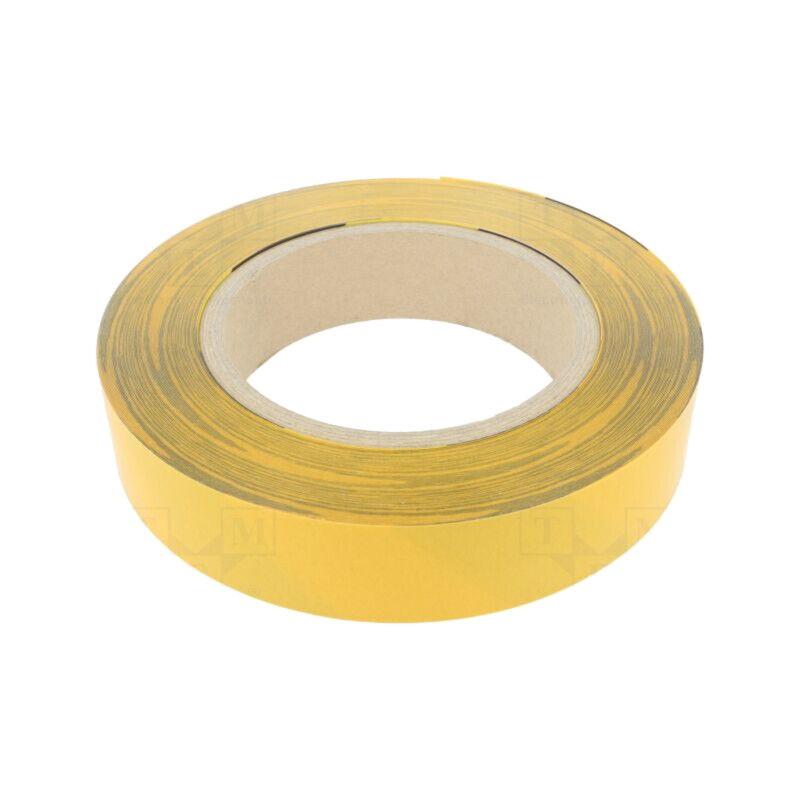 Bandă: de marcare; galbena-neagra; L: 50m; W: 50mm; autoadeziv; PVC Bandă: de marcare; galbena-neagra; L: 50m; W: 50mm; autoadeziv; PVC