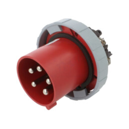 Conector: alimentare AC trifazate; IP&S; 125A; 415V; soclu; tată