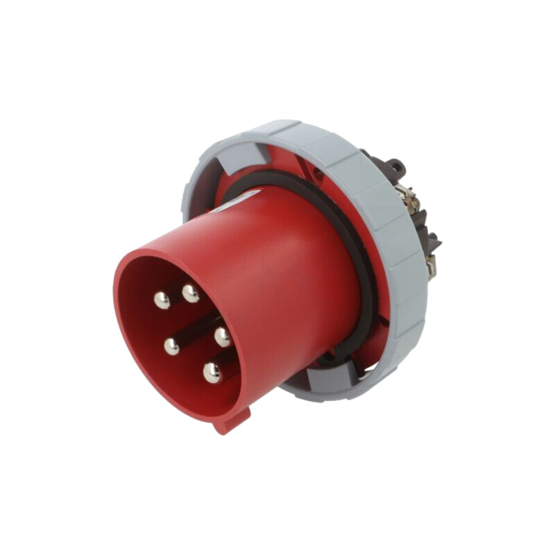 Conector: alimentare AC trifazate; IP&S; 125A; 415V; soclu; tată