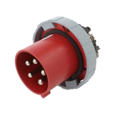 Conector: alimentare AC trifazate; IP&S; 125A; 415V; soclu; tată