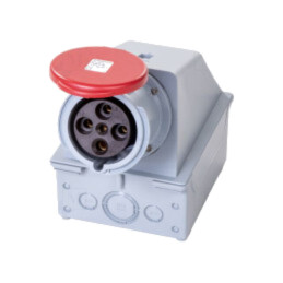 Conector: alimentare AC trifazate; IP&S; 60A; 415V; 415VAC; soclu