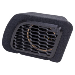 Carcasă difuzor; MDF; neagră; ţesătură; 200mm; Frezare: 225mm; Audi