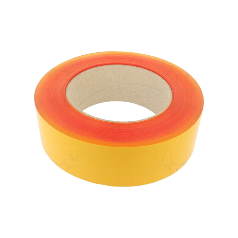 Bandă: de marcare; roşie; L: 50m; W: 75mm; autoadeziv; PVC
