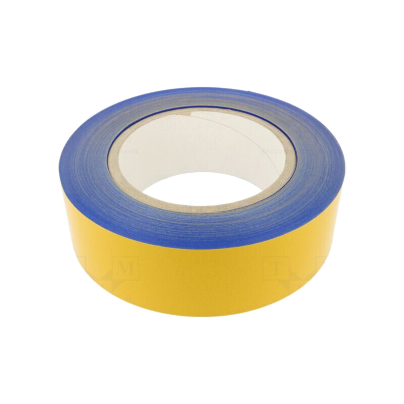 Bandă: de marcare; albastră; L: 50m; W: 75mm; autoadeziv; PVC