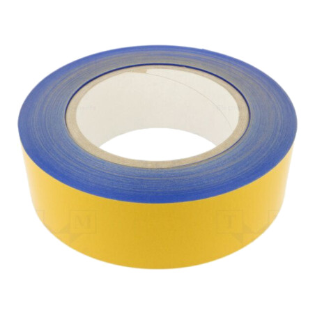 Bandă: de marcare; albastră; L: 50m; W: 75mm; autoadeziv; PVC