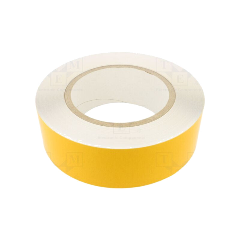 Bandă: de marcare; albă; L: 50m; W: 75mm; autoadeziv; PVC