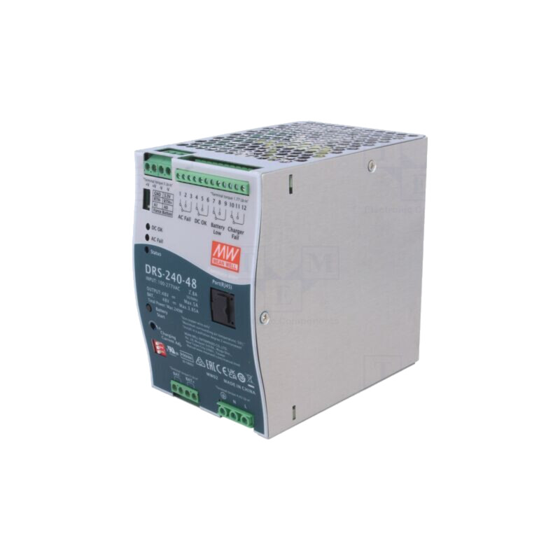 Alimentator: cu buffer; pentru şină DIN; 240W; 48VDC; 3,85A; OUT: 1 Alimentator: cu buffer; pentru şină DIN; 240W; 48VDC; 3,85A; OUT: 1