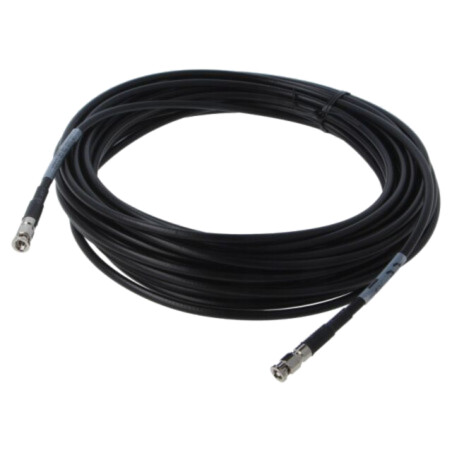Cablu; 11m; Micro BNC tată,din ambele părţi; ecranat; negru; 75Ω
