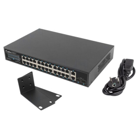 Switch Ethernet; IEC C14,RJ45 soclu x26; Gigabit Ethernet; 250m