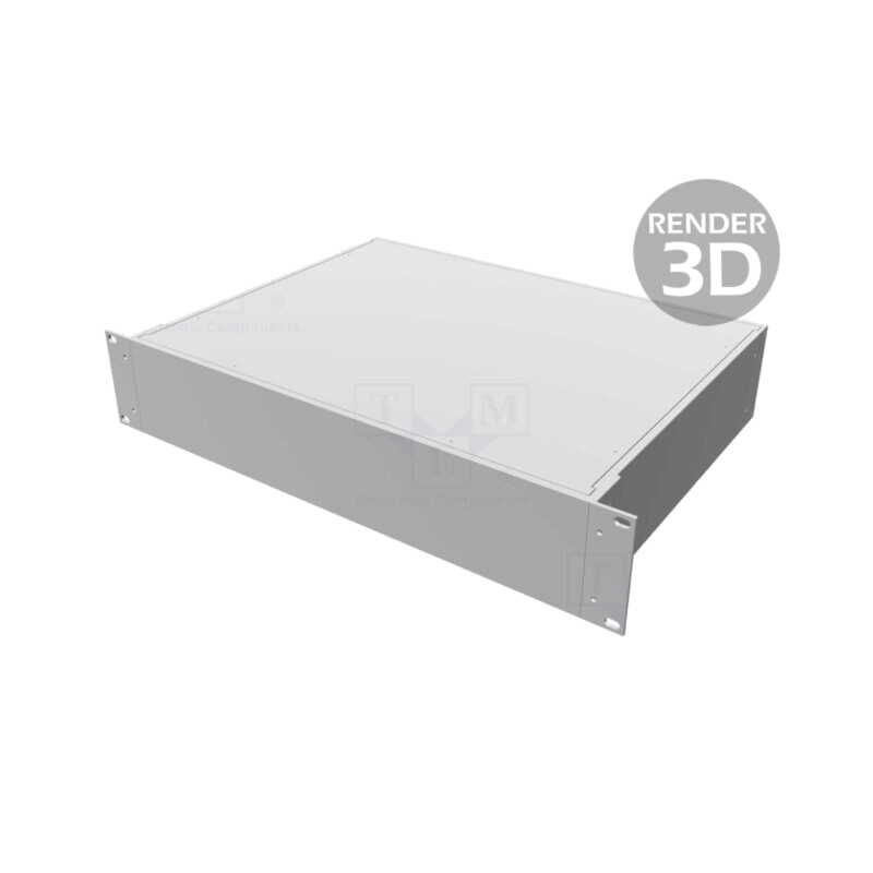 Carcasă: stand de montare; Standard: 19"; 2U; Z: 89mm; X: 422mm; rack