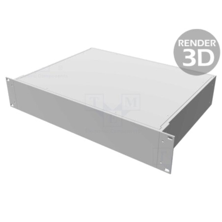Carcasă: stand de montare; Standard: 19"; 2U; Z: 89mm; X: 422mm; rack