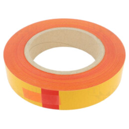 Bandă: de marcare; roşie; L: 50m; W: 50mm; autoadeziv; PVC