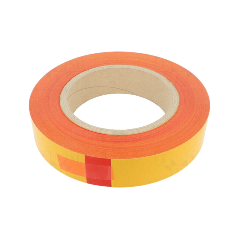 Bandă: de marcare; roşie; L: 50m; W: 50mm; autoadeziv; PVC Bandă: de marcare; roşie; L: 50m; W: 50mm; autoadeziv; PVC