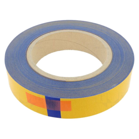 Bandă: de marcare; albastră; L: 50m; W: 50mm; autoadeziv; PVC