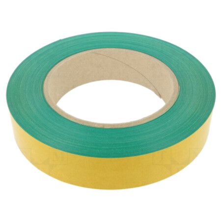 Bandă: de marcare; verde; L: 50m; W: 50mm; autoadeziv; PVC