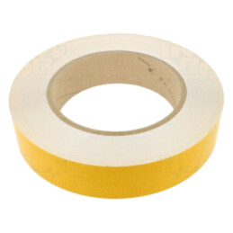 Bandă: de marcare; albă; L: 50m; W: 50mm; autoadeziv; PVC