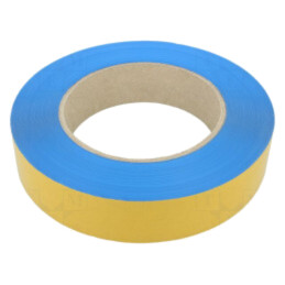 Bandă: de marcare; albastru deschis; L: 50m; W: 50mm; autoadeziv