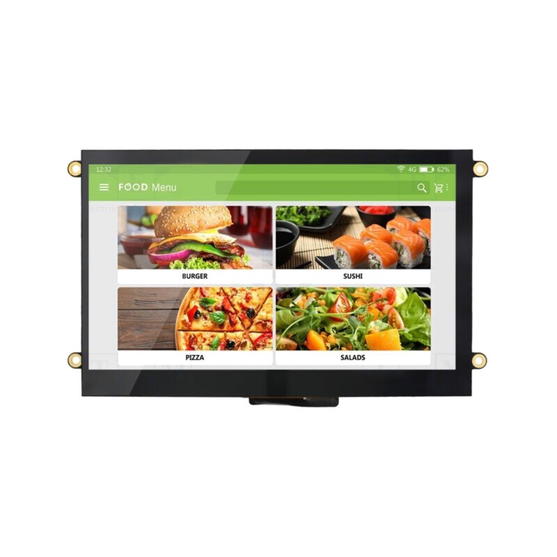 Afişaj: TFT; 7"; 800x480; Ilum: LED; Dim: 180x104x18,25mm; RGB; 5VDC