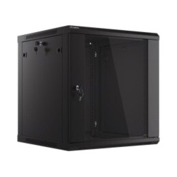 Carcasă: tablou rack; Standard: 19"; 12U; neagră; Z: 600mm; X: 600mm