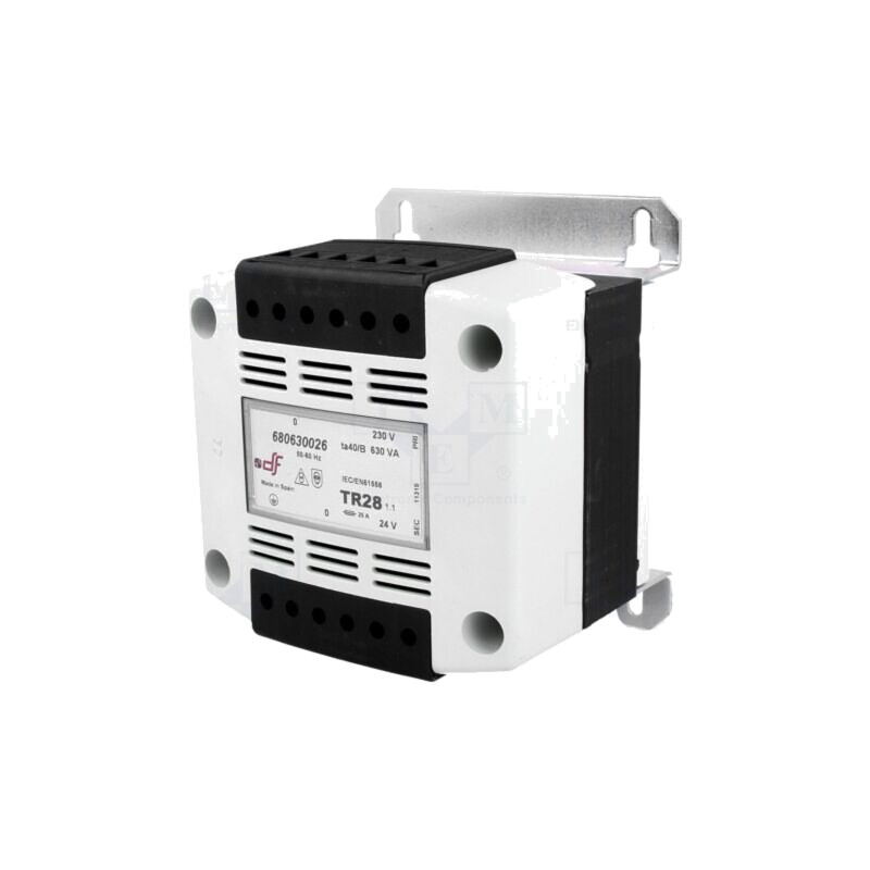Transformator: alimentare; 630VA; 230VAC; 24V; pentru şină DIN Transformator: alimentare; 630VA; 230VAC; 24V; pentru şină DIN