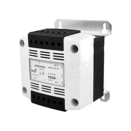 Transformator: alimentare; 630VA; 230VAC; 24V; pentru şină DIN