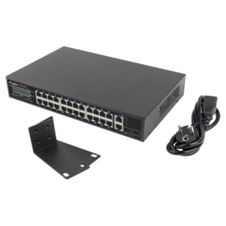 Switch Ethernet; IEC C14,RJ45 soclu x26; Gigabit Ethernet; 250m