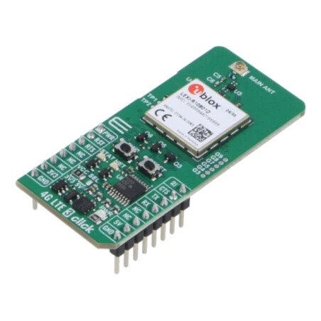 Click board; placă prototip; Comp: LEXI-R10801D; 4G LTE